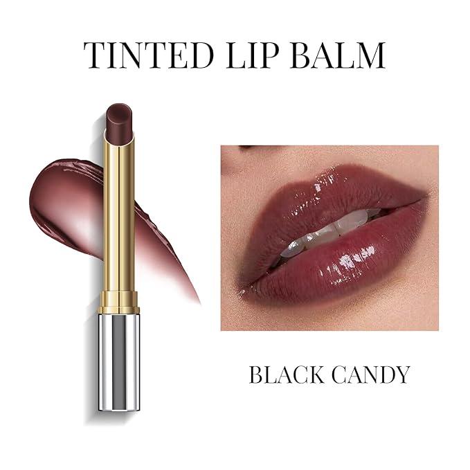 KYDA Tinted Lip Balm Sheer Formula Lip Balm,Natural Glossy Finish, Moisturizing Lip Care Balm for Dry Lips,magic lipstick lips Skincare Hydrate