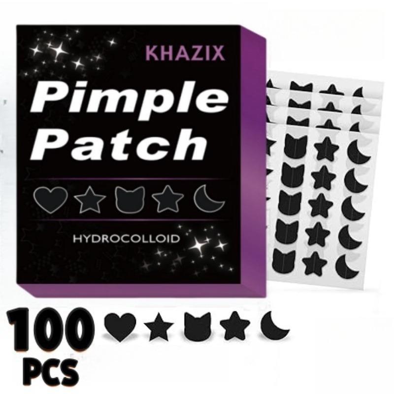 Star & Moon Shaped Pimple Patch, 100pcs box Hydrocolloid Acne Covering Patch, Waterproof Acne Patches, Skin Care Products for Women & Men