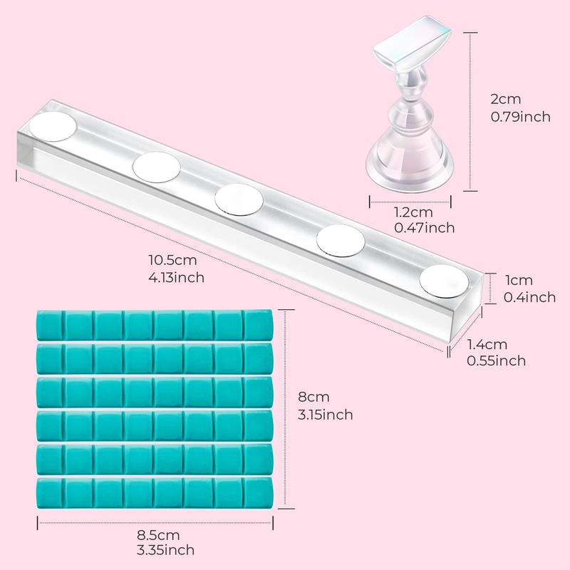 Makartt Magnetic Nail Stand - Press On Display and Painting Holder Nail Art Nail Care