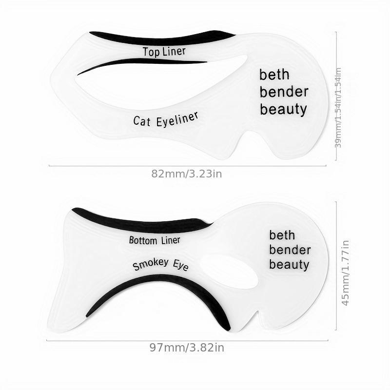 Eyeliner Stencils, 10pcs Cat Eyeliner Template, Double-wing Eyeliner Stencil, Flexible Eyeliner Shaper, Professional Eyes Makeup Tools for Women