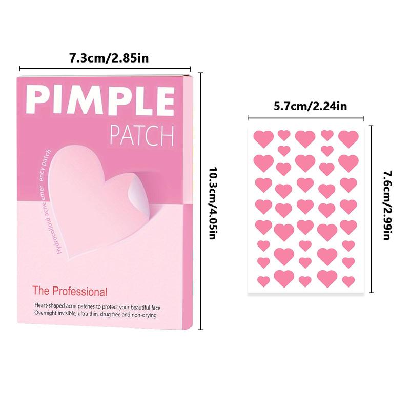 Heart Shaped Acne Patch, 1 Box Hydrocolloid Acne Cover Patches, Professional Skin Care Products for Women & Men