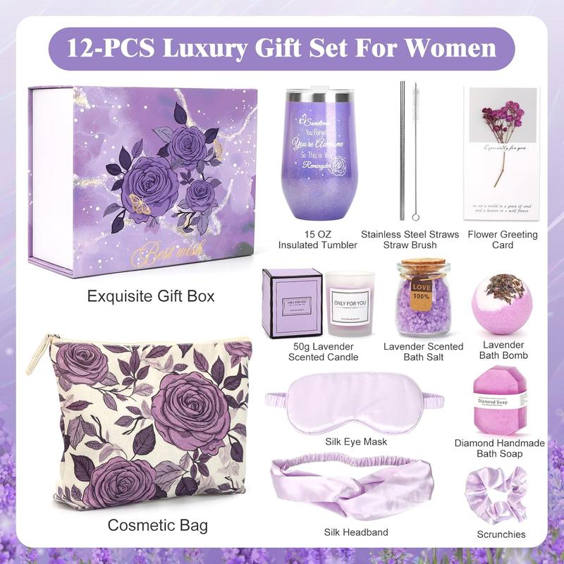 Birthday Gifts for Women Girls, Get Well Soon Gifts, Ocean Relaxing Spa Gifts Basket Care Package - Christmas Gifts for Mom Wife Sister Female Friends Girlfriend Nurse Mothers Day Presents Body Care Comfort