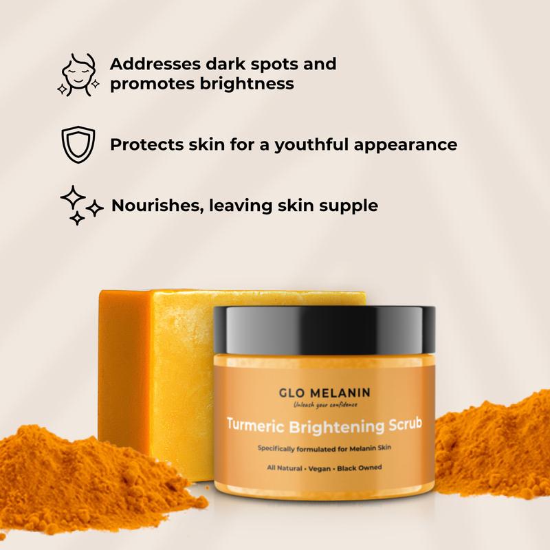 Turmeric Duo - Turmeric Dark Spot Removal Scrub & Turmeric Brightening Soap