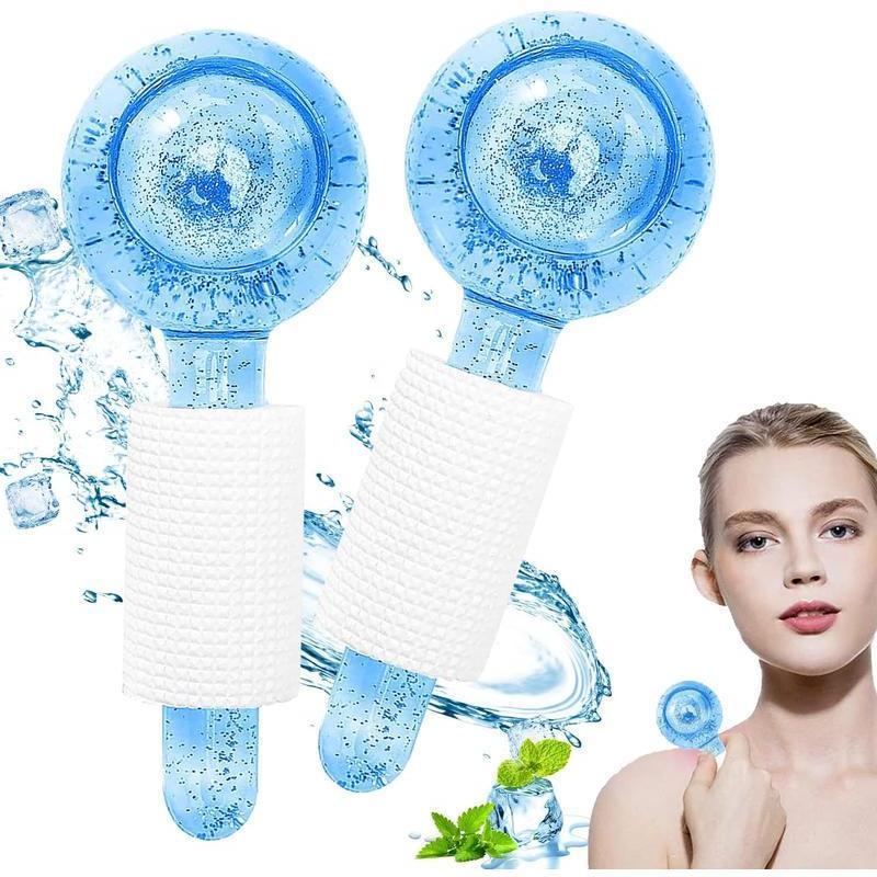 2Pcs Facial Ice Globes with for Soothing Face and Eye Massage Skincare Calming