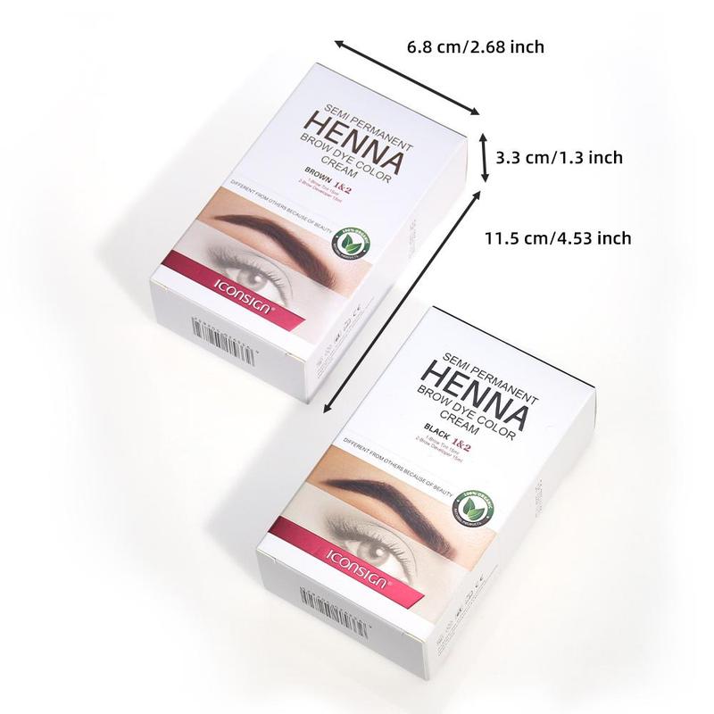 Eyebrow Dye Kit, 1 Box Long Lasting Waterproof Eyebrow Dye Kit, Natural Eyebrow Tinting Kit, Eye Brow Makeup Tool for Women