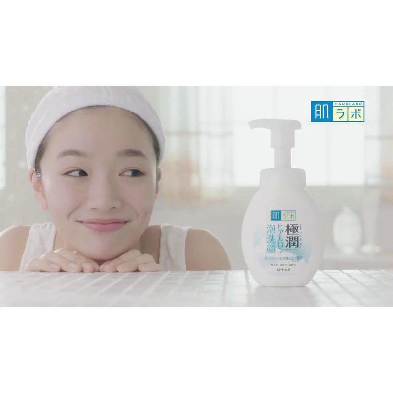 Rohto Hada Labo Gokujyun Hyaluronic Acid Foaming Face Wash 160 ml Cleanser Facial