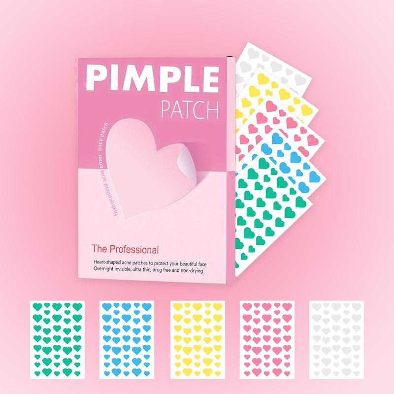 Heart Shaped Acne Patch, 1 Box Hydrocolloid Acne Cover Patches, Professional Skin Care Products for Women & Men