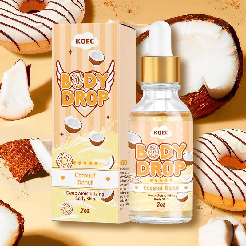 Coconut Sweet Dough Body Oil, 1 2 Counts Moisturizing Body Massage Oil, Body Care Oil for Women & Men, Body Firming Oil, Skin Care Product