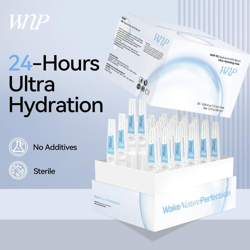 ourpretty Ultra-Hydrating Serum -Vegan 3% Hyaluronic Acid Glass Skin Single-Use Vials Skincare