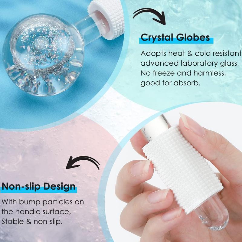 2Pcs Facial Ice Globes with for Soothing Face and Eye Massage Skincare Calming