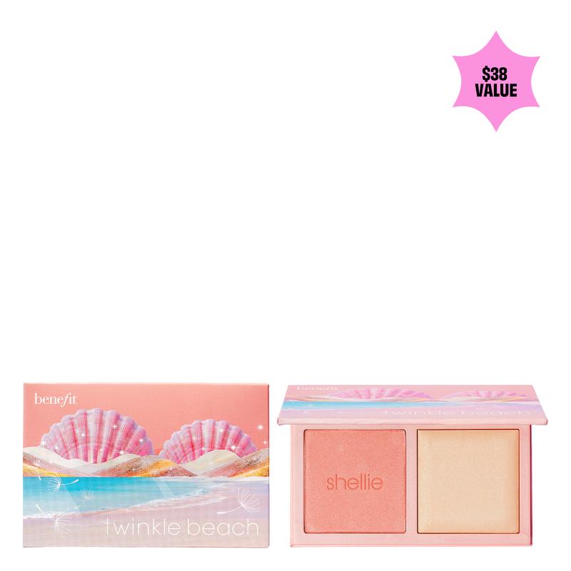 Benefit Cosmetics Twinkle Beach Mini Blush & Highlighter Palette