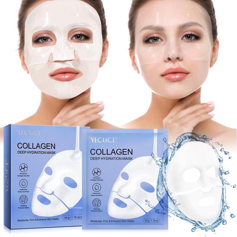 YECUCE  COLLAGEN DEEP HYDRATION MASK 34g 1.19oz 6pcs Skincare Skin Repair Comfort