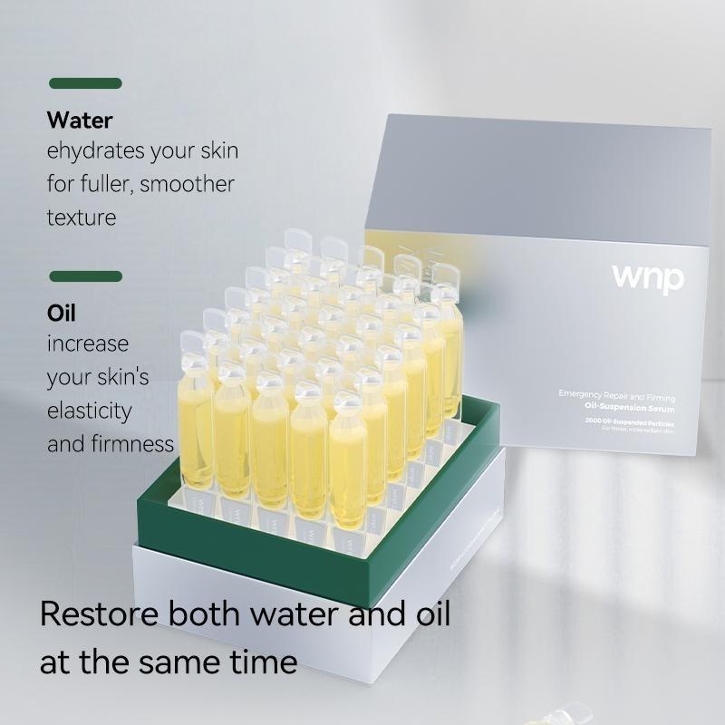 WNP Emergency Repair Oil-Suspension Serum & Cleansing Duo Clay Mask Set - Vegan Hydration and Comfort for Tired Skin - Nourishing Skincare Repairing