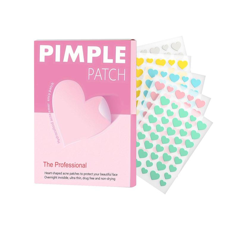 Heart Shaped Acne Patch, 1 Box Hydrocolloid Acne Cover Patches, Professional Skin Care Products for Women & Men