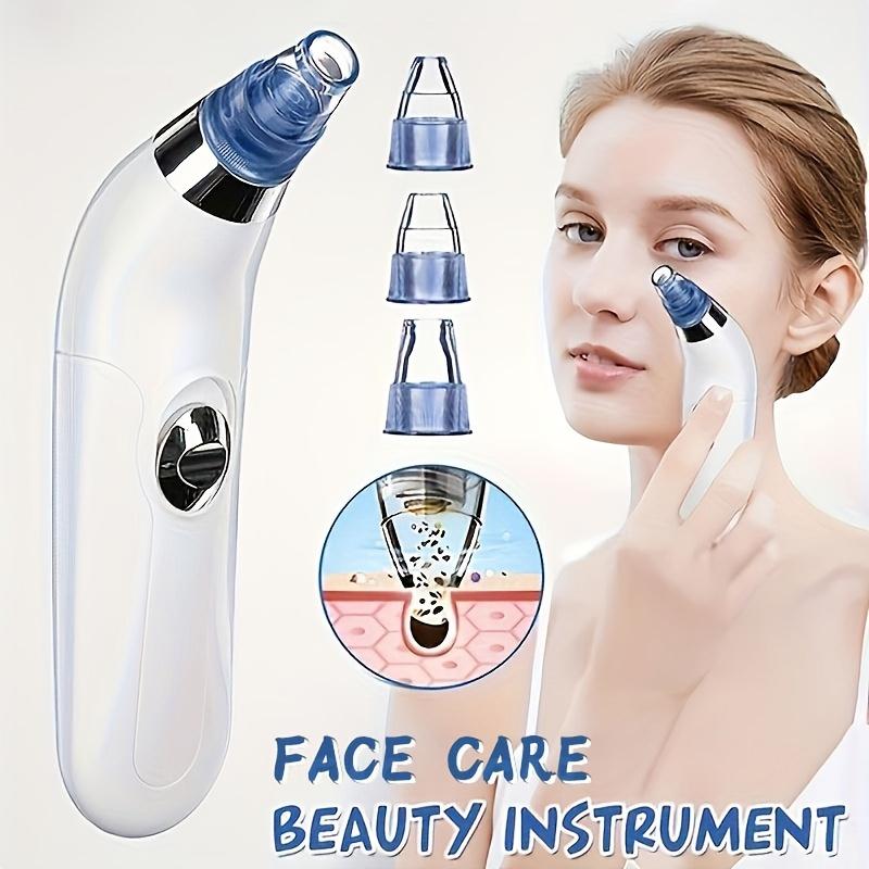 Blackhead Remover Pore Vacuum Cleaner, 4 One Suction Head, 3 Strength, USB Charging Blackhead Dust Suction Suit-Electric Facial Pore Cleaner Acne Extraction Tool