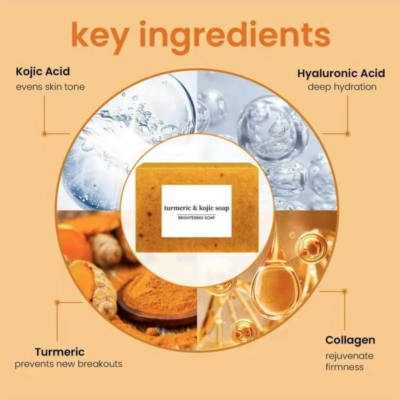 Lemon Turmeric & Kojic Acid Brightening Soap, Dark Spot Remover