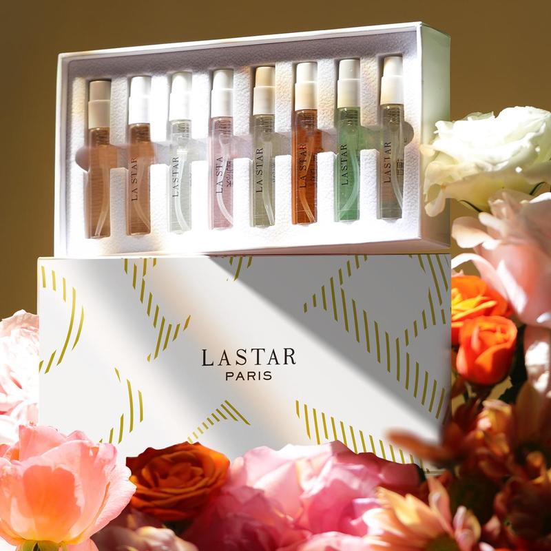 Christmas Ladies Eau De Toilette Spray 8pcs Set with Gift Box, 8 Counts set Perfume Sprays, Suitable for Elegant Ladies, Lasting and Charming Perfume -8 Kinds Of Natural Perfumes-perfect Choice for Gifts, Fall Gift, Gift Ideas for Women, Christmas Gift