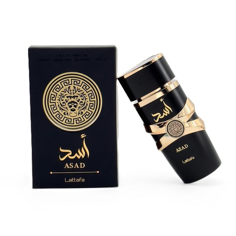 Lattafa Perfumes Asad for Unisex Eau de Parfum Spray, 3.4 FL.OZ Fragrance Scent Blend Pack Scented Aroma Cosmetic Cologne