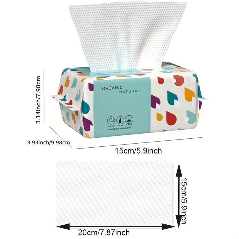 Disposable Face Towel, 100pcs pack Soft Multi-purpose Makeup Remover Disposable Face Towel, Disposable Face Cleaning Towel for Home Outdoor Travel