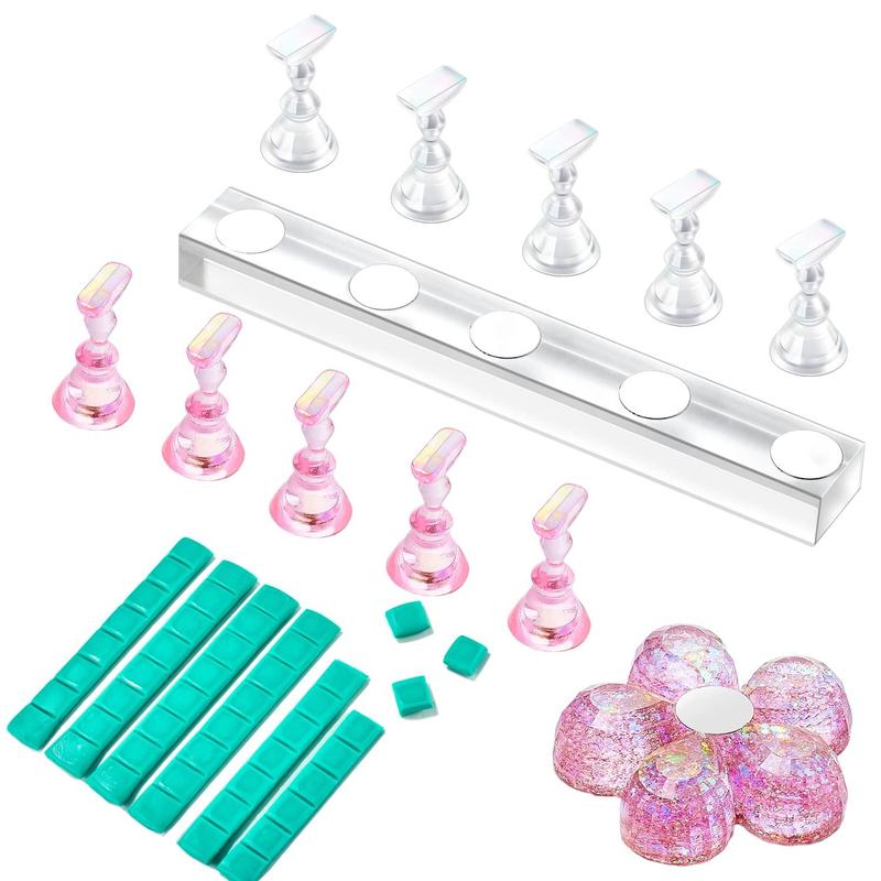 Makartt Magnetic Nail Stand - Press On Display and Painting Holder Nail Art Nail Care