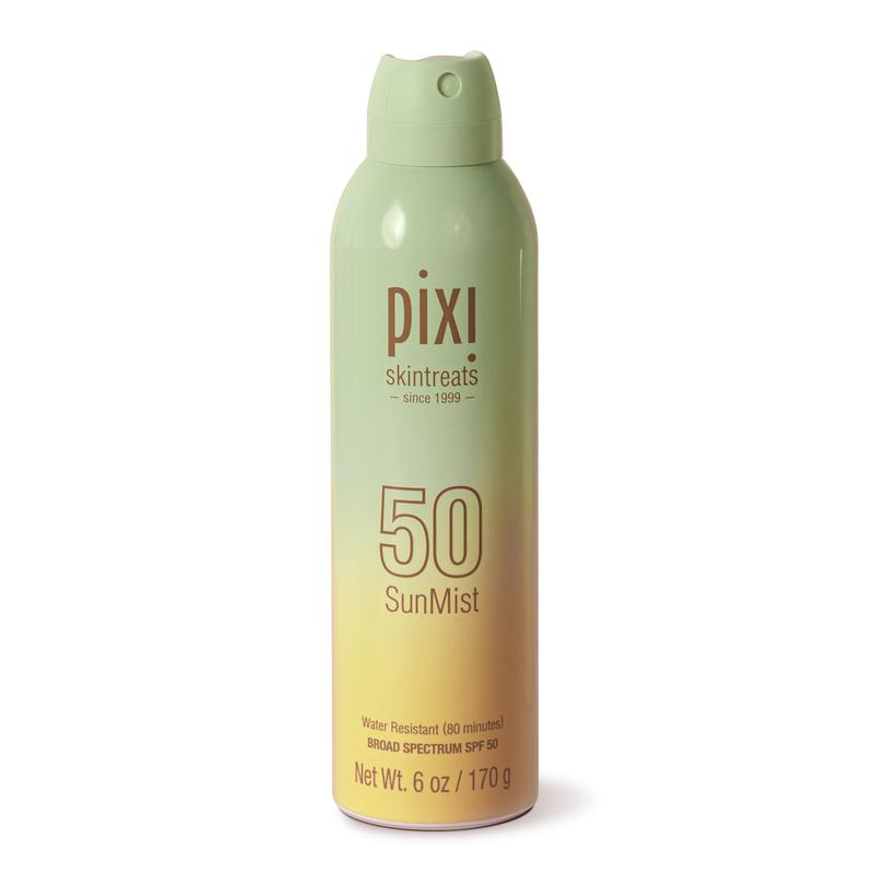 Pixi SunMist SPF 50 - Sunscreen & Sun Care Mist for Face & Body Skincare