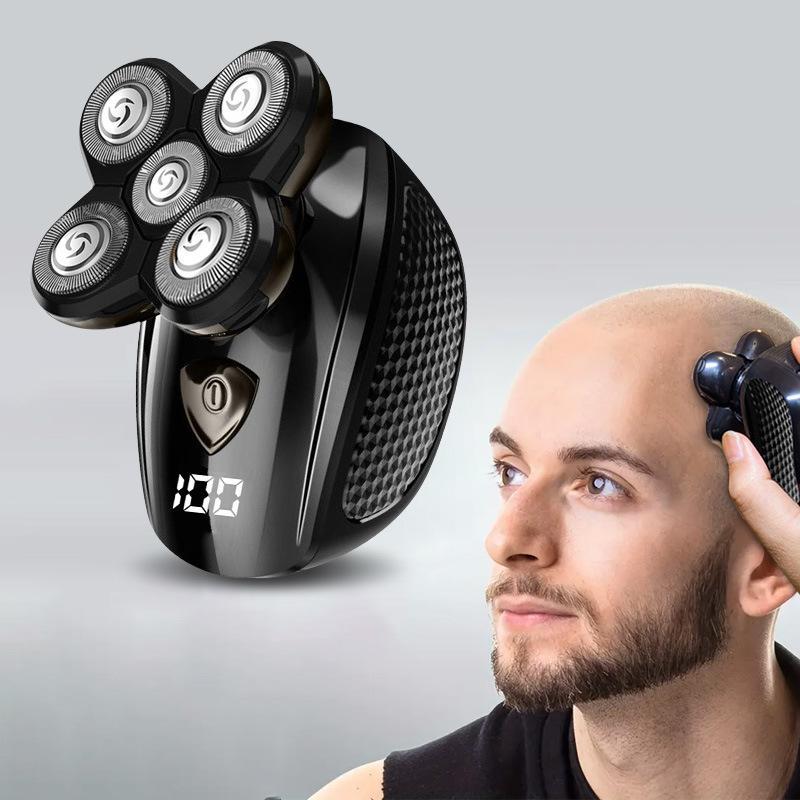 Electric Head Shaver for Men, 1 Box Electric Head Shavers for Bald Men, Rotary Waterproof Cordless Electric Shavers, Men's Grooming Tool