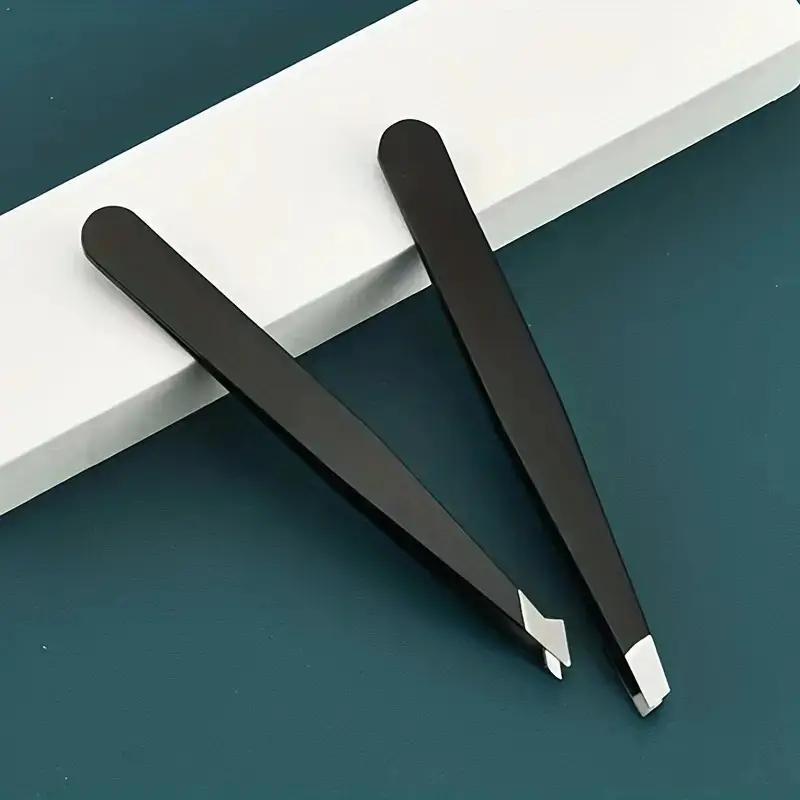 Stainless Steel Eyebrow Tweezer (4pcs set), Multi-purpose Eyebrow Trimming Shaping Tool, Eyebrow Clip Trimming Tool