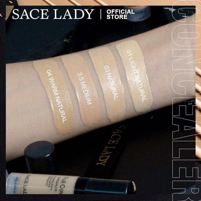 Sace Lady Long-lasting Matte Concealer, 1 Count Highly Concealer Liquid Foundation, Full Cover Flawless Makeup Cream, Pore Minimising Face Corrector