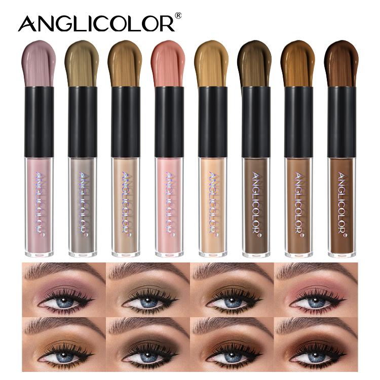 8pcs matte eyeshadow, multi- functional, waterproof and sweat resistant, silky texture without sticking powder, brush head design, when to apply a large area Cosmetic Makeup highlighter makeup