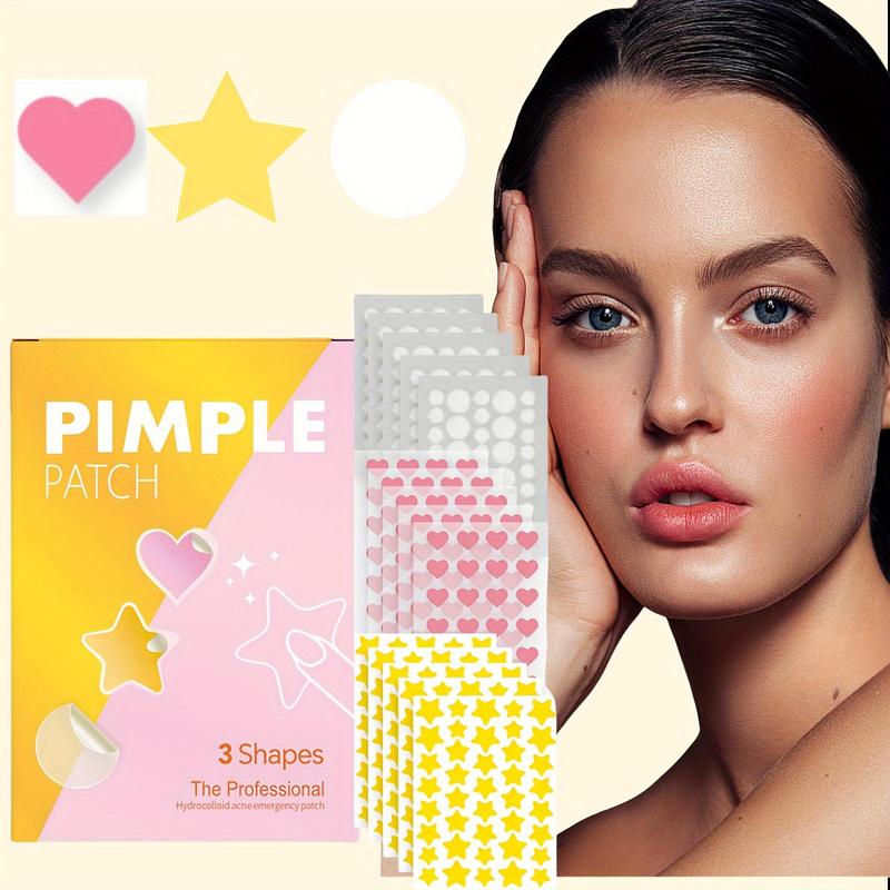 Star & Heart Shaped Acne Patches, 500pcs box Hydrocolloid Acne Cover Patches, Skin Care Products for Women & Men, Christmas Gift