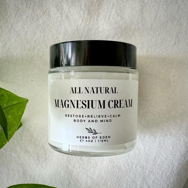 Organic Magnesium Calming Cream Promote Sleep Soothe Soreness Relaxing Moisturizing All Skin Types Daily Comfort Moisturizers Skincare