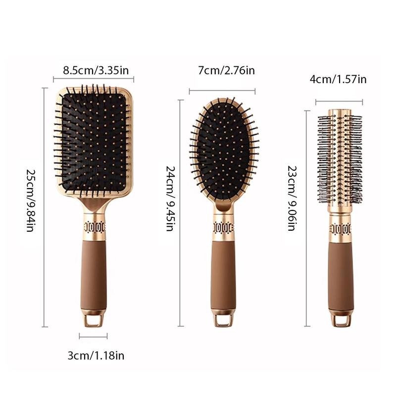 Haircare Cushion Hair Brush, 1 Count Portable Hair Brush, Professional Hair Styling Tools For Both Personal Use & Barber Use, Professional Heatless Styling Tools