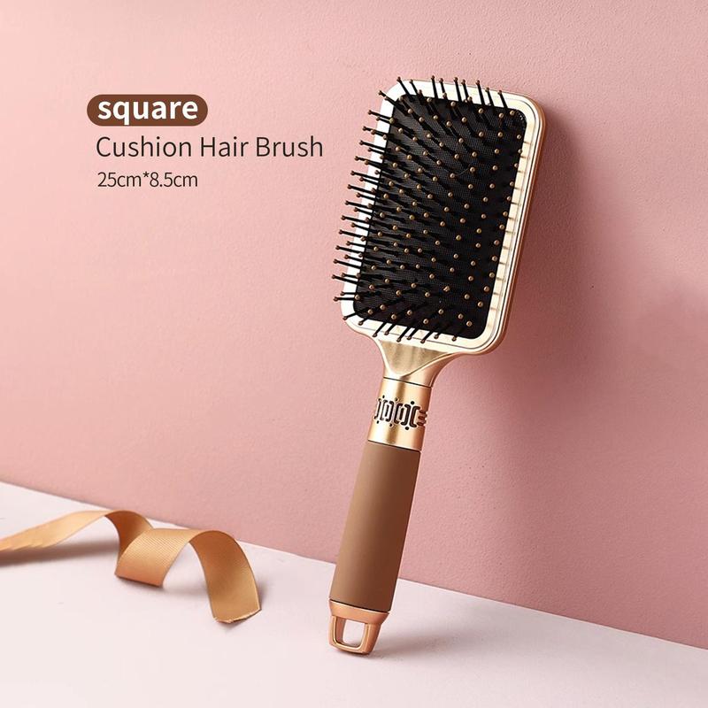 Haircare Cushion Hair Brush, 1 Count Portable Hair Brush, Professional Hair Styling Tools For Both Personal Use & Barber Use, Professional Heatless Styling Tools