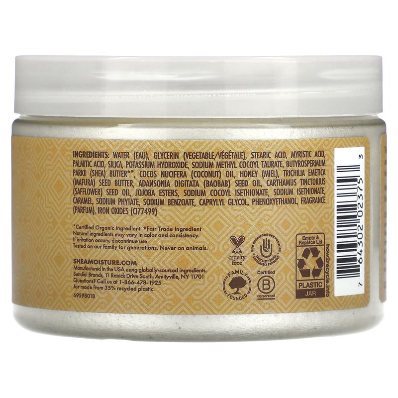 SheaMoisture Manuka Honey, Smoothing Creme Body Scrub, 11.3 oz (320 g)