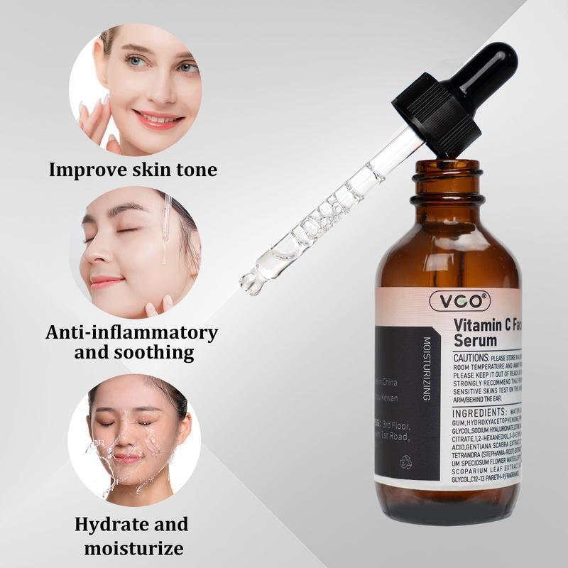 VGO- Skin Repair Set Cleansing Moisturizing Suitable forsensitive skin-Live Skincare Radiance EssenceFace Cream Moisturizing and Repairing Set Skincare Moisturizer-Live Cleanser Facial Daily Moisture Serum Facial Serum Comfort Hydrating