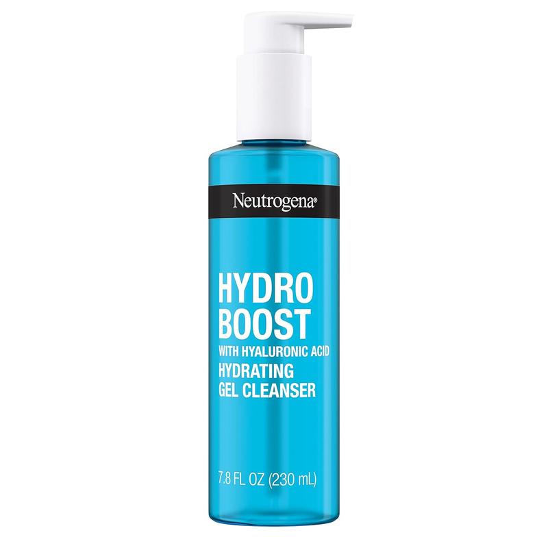 Neutrogena Hydro Boost Lightweight Hydrating Facial Gel Cleanser, Gentle Face Wash & Makeup Remover with Hyaluronic Acid, Hypoallergenic & Paraben-Free, 7.8 fl. oz