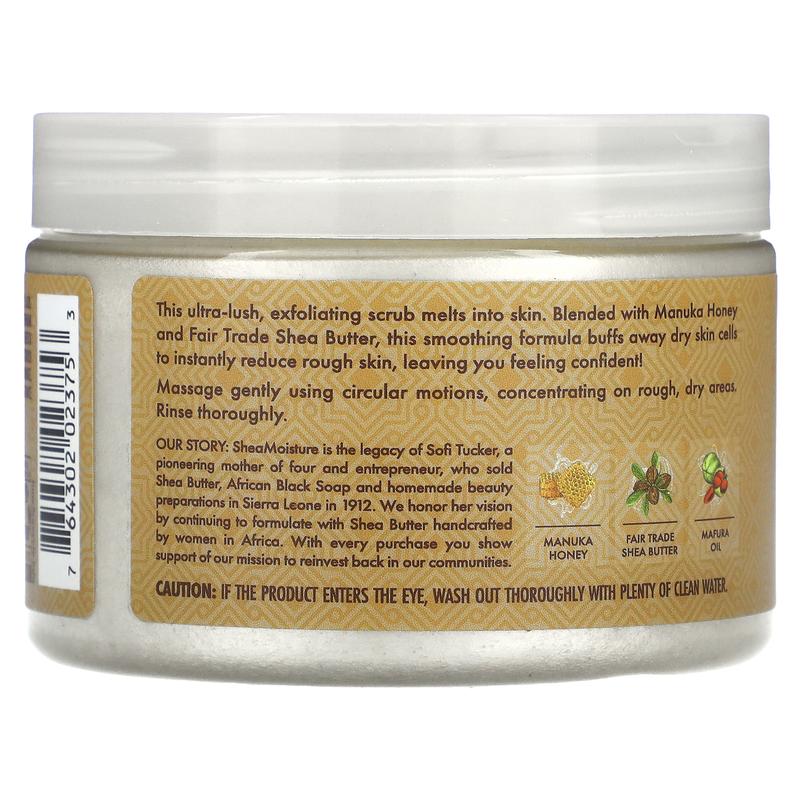 SheaMoisture Manuka Honey, Smoothing Creme Body Scrub, 11.3 oz (320 g)