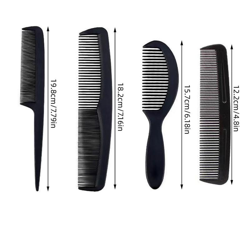 4pcs Professional Hair Comb Set, Multi-functional Hair Styling Combs, Heatless Styling Tools For Men & Women