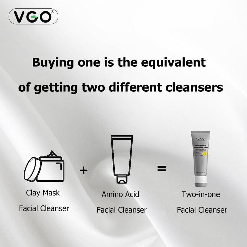 VGO- Skin Repair Set Cleansing Moisturizing Suitable forsensitive skin-Live Skincare Radiance EssenceFace Cream Moisturizing and Repairing Set Skincare Moisturizer-Live Cleanser Facial Daily Moisture Serum Facial Serum Comfort Hydrating