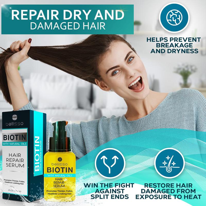 Biotin Adult Hair Thickening Serum - intensive treatment mixed with natural vegetable oils to help promote thinning hair - repair thinning hair Salon