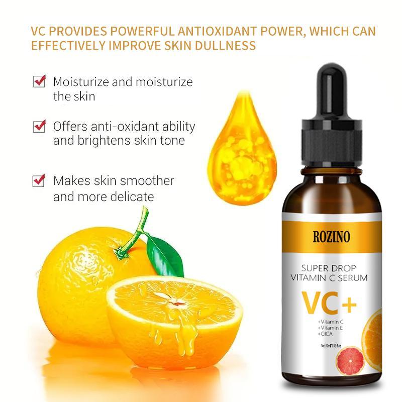 Vitamin C Essence Solution, 1 Count Moisturizing Vitamin C Serum, Brightening Facial Essence, Skin Hydrating Firming Smoothing Essence Water