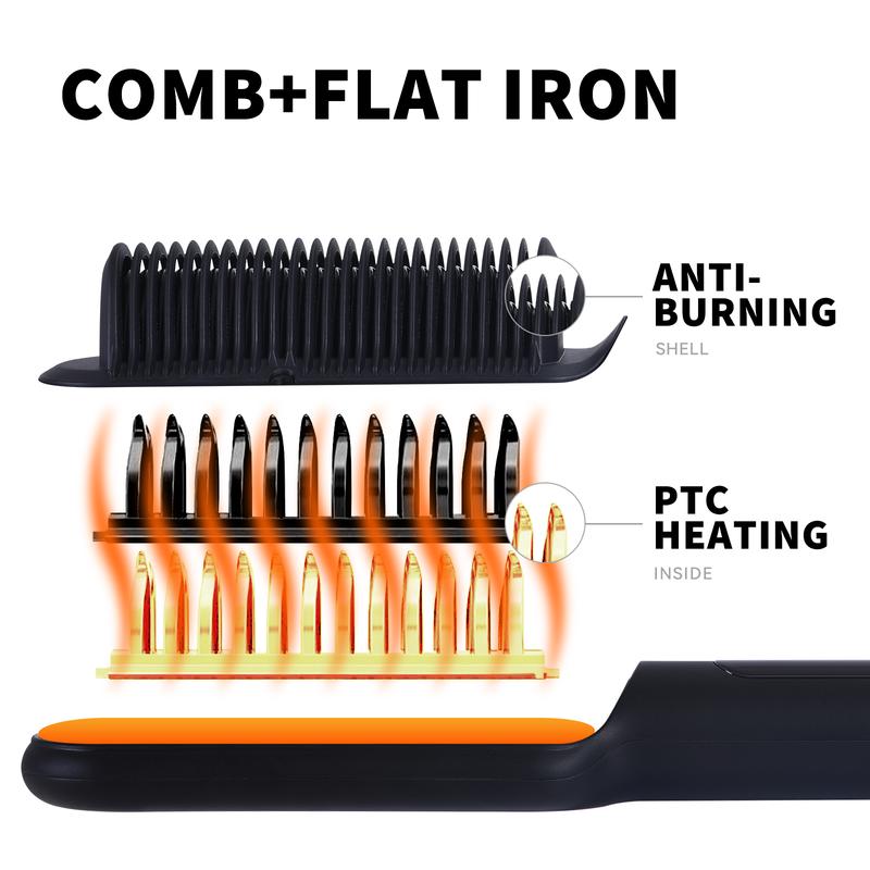 [Free shipping]-VKIK hair straightener Brush,Negative ion Hair straightener,hair straightening comb,New product,antiperm straightening comb, one combto maintain your hair and detangle itBrush Smooth Lightweight Adjustable Gift Comfort