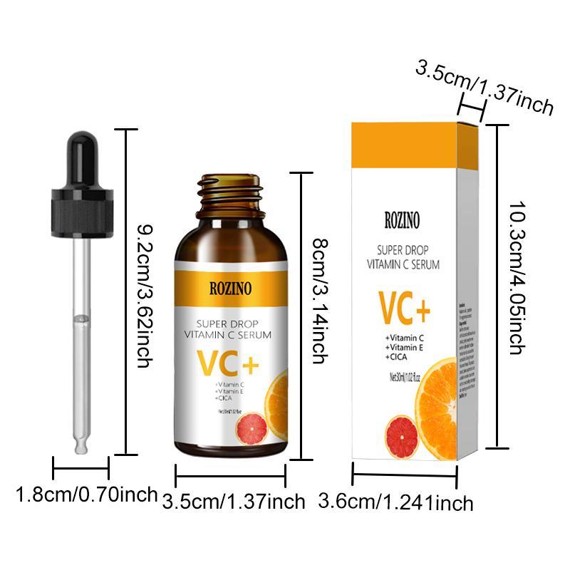 Vitamin C Essence Solution, 1 Count Moisturizing Vitamin C Serum, Brightening Facial Essence, Skin Hydrating Firming Smoothing Essence Water