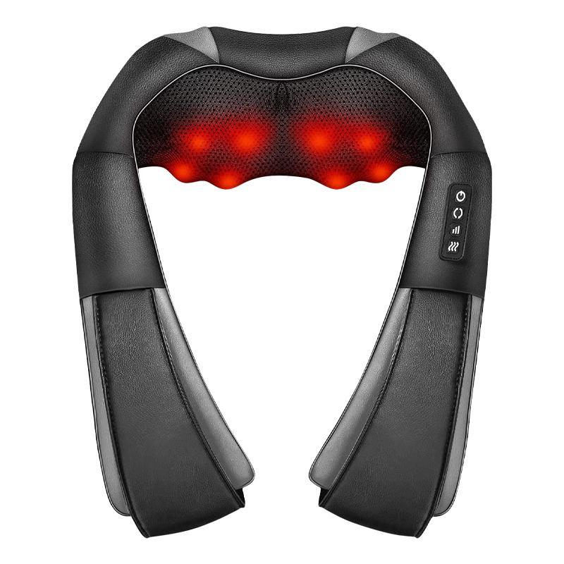 Deep Tissue Neck Massager with Heat, Comfort Portable Travel 3D Kneading Neck Massage Pillow, Neck Relaxation Tool for Home Office Car, Summer Essentials, Men Gifts, Birthday Gifts, Stocking Fillers, Body Massager, Christmas Gift