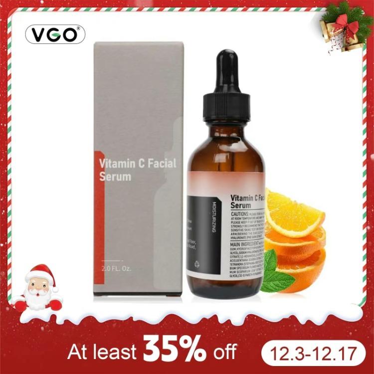 Vitamin C Facial Serum 30ml 60ml Comprehensive Antioxidant  Even Skin Tone  Natural Anti-Aging USA Plant Skincare