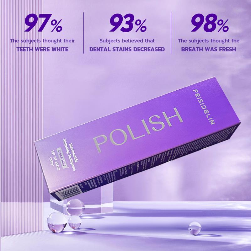 FEISIDELIN Niacinamide Whitening Toothpaste SPHERILEX145 Series - Fresh Breath, Deep Cleaning, and Stain Removal