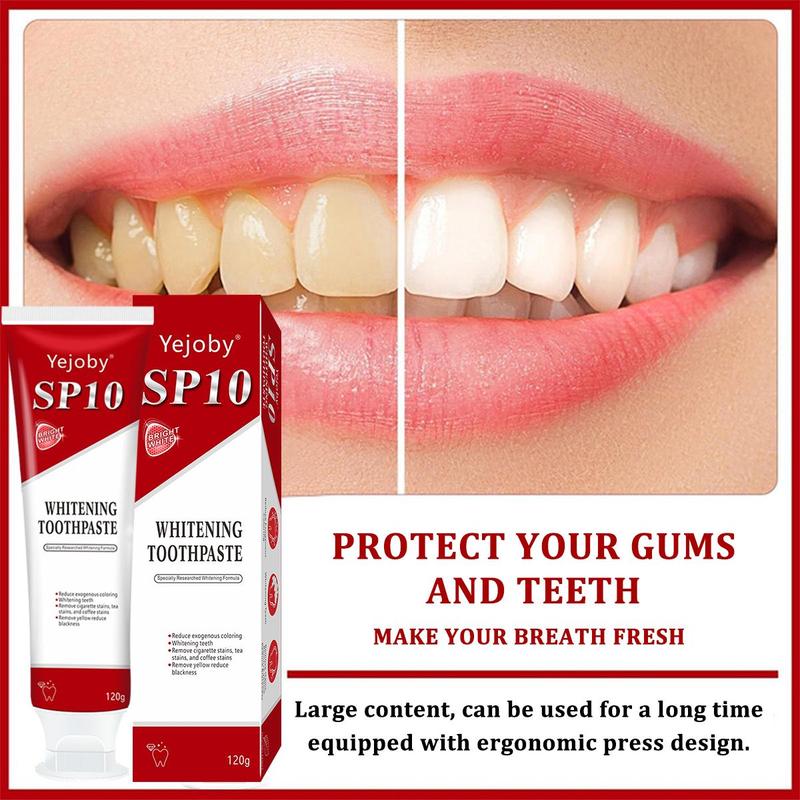 [Upgraded Version] SP-10 whitening Toothpaste, Super sp10 brightening Oral probiotic, sp 10 Bright White Toothpaste for Stain Removing, Fresh Breath & Teeth Health Whitening Solution Effect is better than SP-7 and SP-8,SP-6 SP-4 sp-6 sp8 sp6 sp4 SP-10