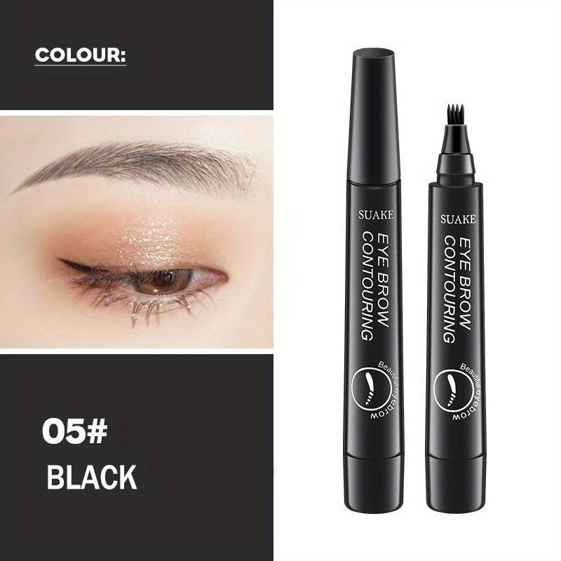 Waterproof Eyebrow Pen,Microblading Eyebrow Pencil With 4Split Head, Natural Looking BrowsMakeup ( 5 Colors ) waterproof brow Cosmetic