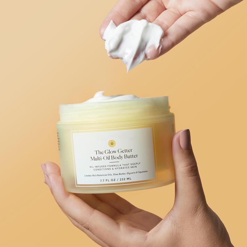 The Glow Getter Whipped Multi-Oil Body Butter, Firming Cream & Body Moisturizer with Shea Butter, Vanilla & Coconut Scents, 7.7 fl oz Body Care Lotion new bodybutter daily moisturizer