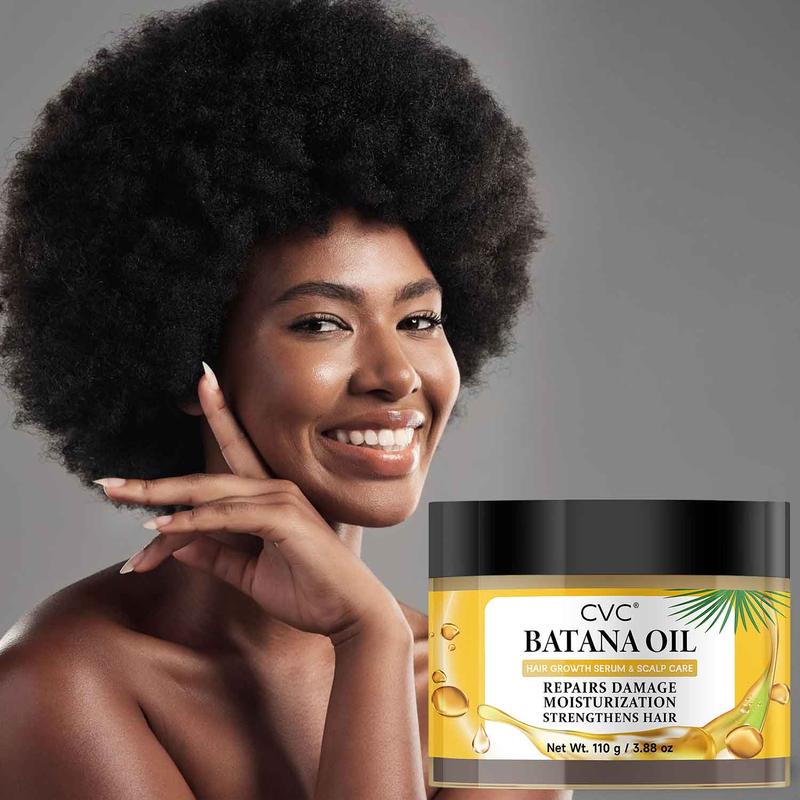 Batana Oil Hair Mask For Hair Growth Healthier: Batana oil Sourced from Honduras - CVC Batana oil  For men and women-  Moisturize Scalp, Restore Dry Damaged Hair 110g 3.88 oz Haircare Repair   hairgrowth oil hairtreatment